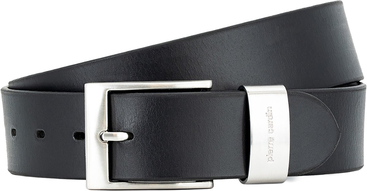 PIERRE CARDIN leren heren riem - zwart
