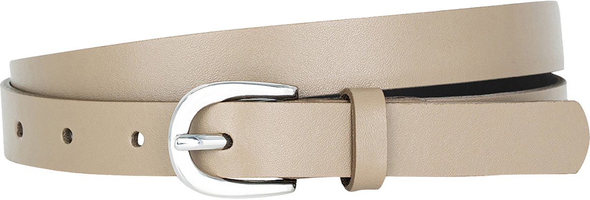 LINDENMANN dames leren riem - taupe