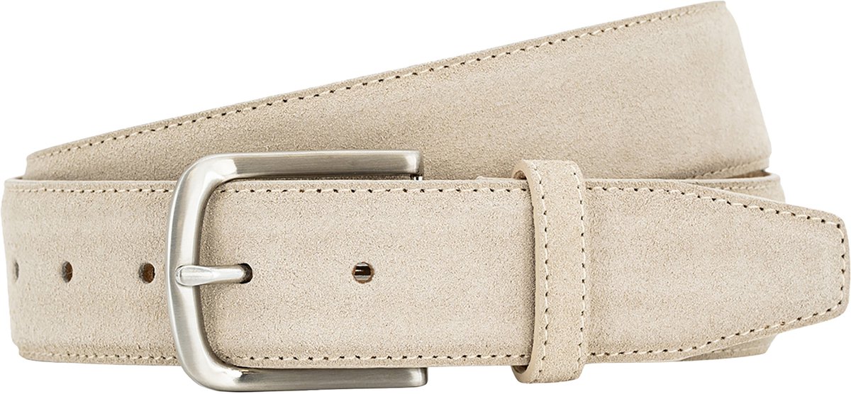 LINDENMANN leren heren riem - taupe