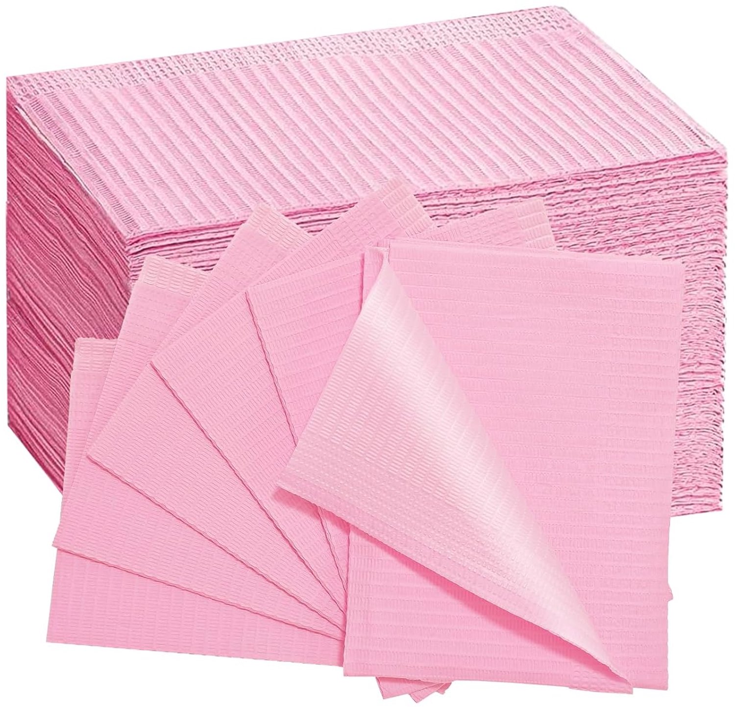 Wegwerpslabbetjes 50 stuks - 3-laags papier - absorbeert vloeistoffen - bescherming voor nagelkunst en tatoeage - m-winkel
