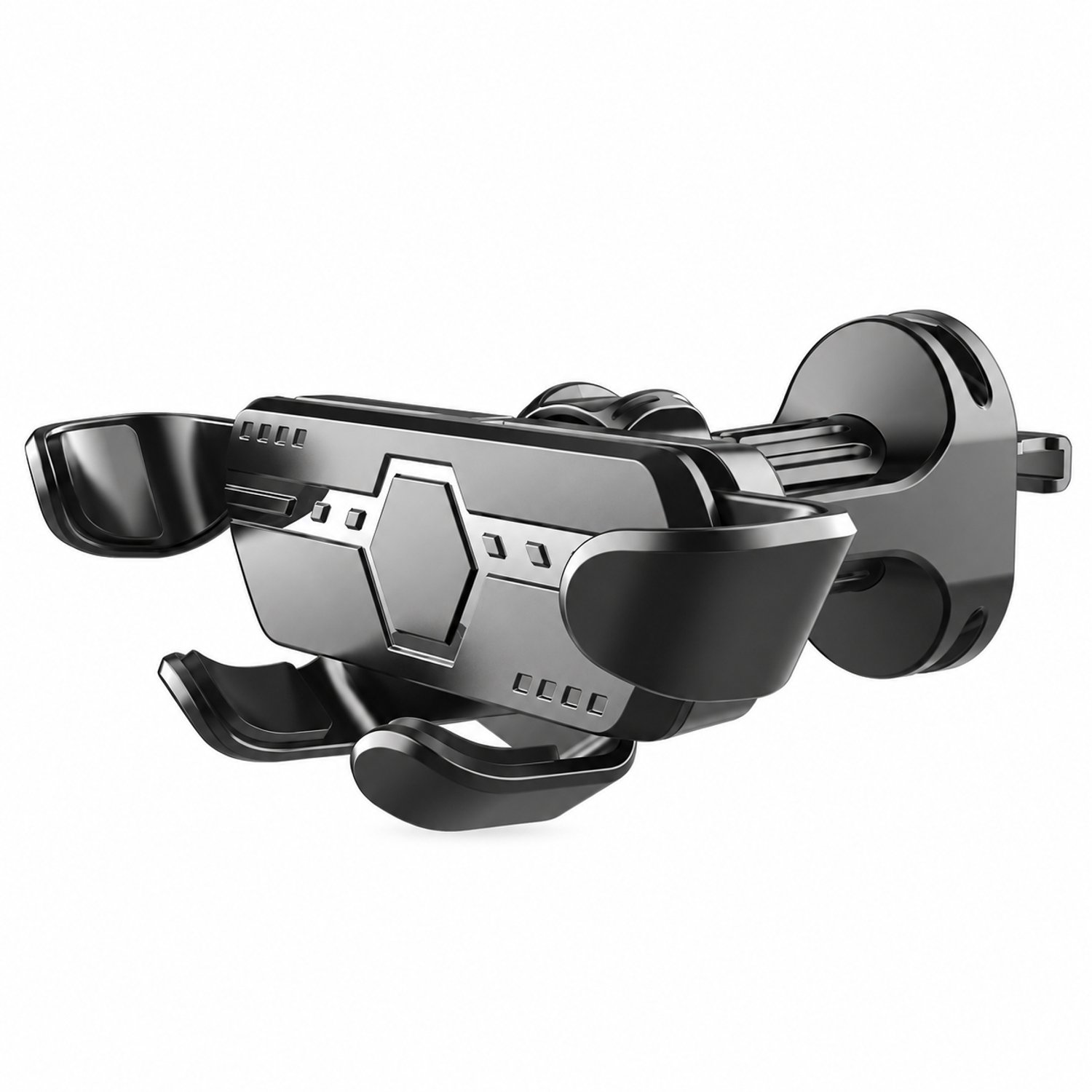 Autotelefoonhouder met klemstructuur, O-type uitvoering, kogelkopmaat 17 mm, verpakt in een OPP-zak