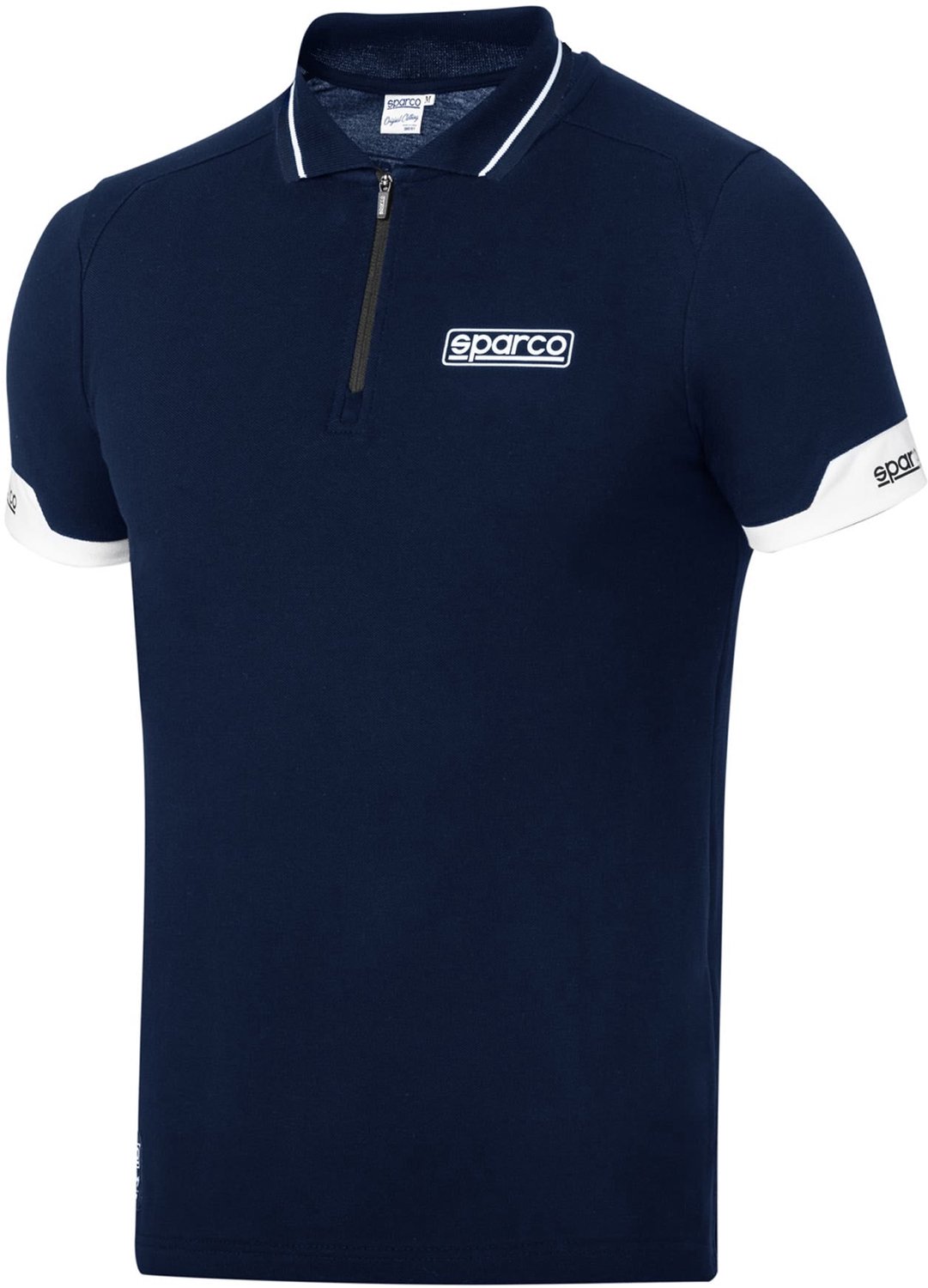 Sparco Zip Poloshirt - Marineblauw - Maat L