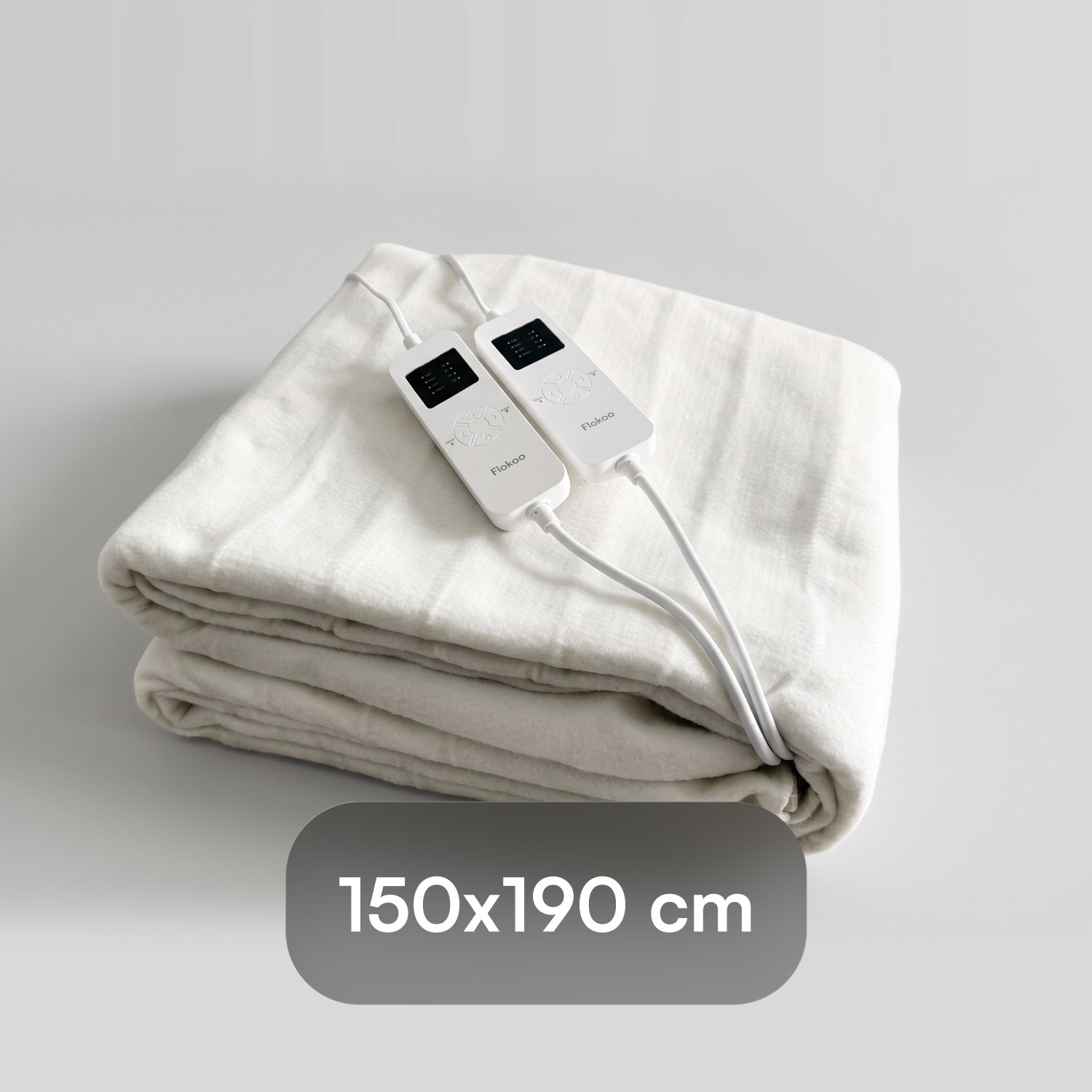 Elektrische Onderdeken 150 x 190 cm – 2 Persoons Warmtedeken – 2 Apart Instelbare Bedieningen – Zacht Fleece – Elektrische Deken voor Bed – foto 4