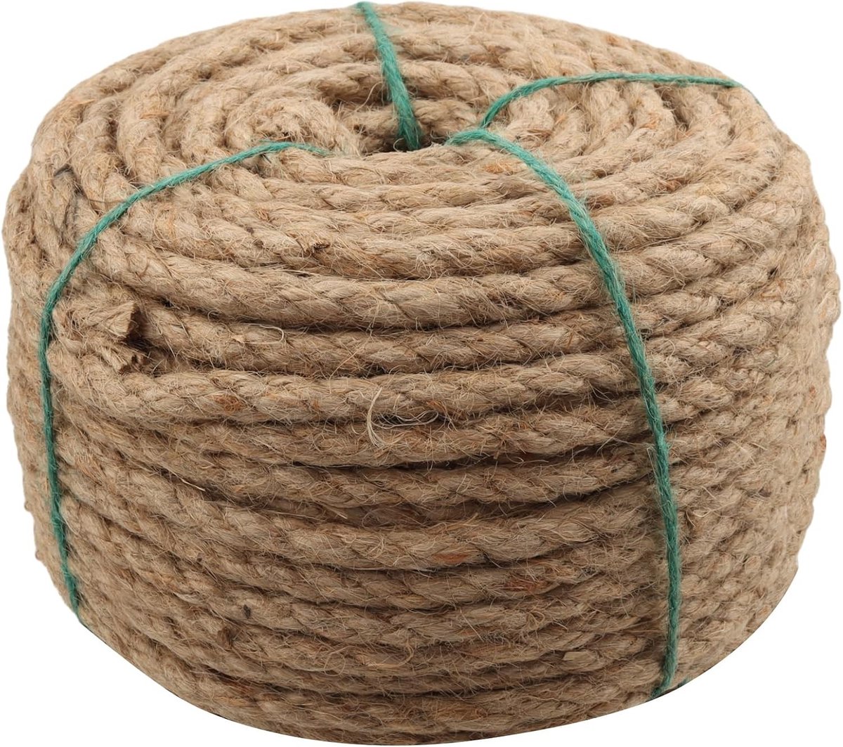 Duurzaam 30m x 8mm Jute Touw voor Klussen, Tuinieren en Creatieve Projecten - Sterk en Veelzijdig Bruin Koord