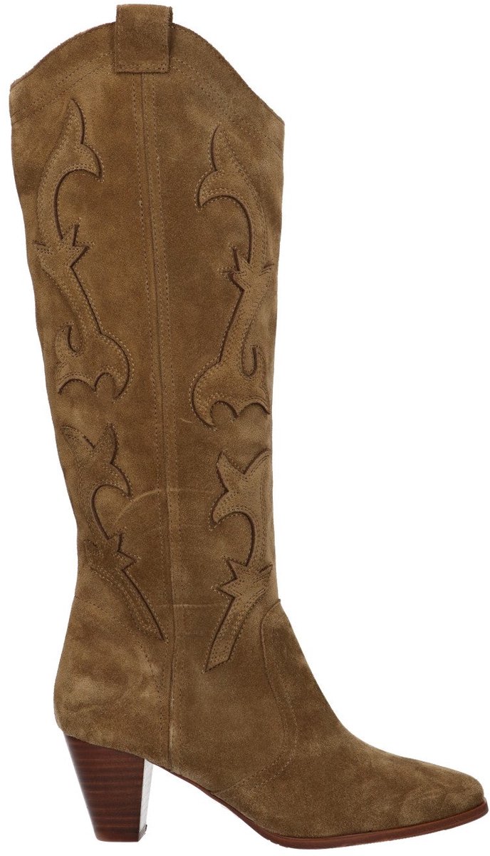 La Strada Western Boot Kaki Leer - Damesschoenen - Maat - 40
