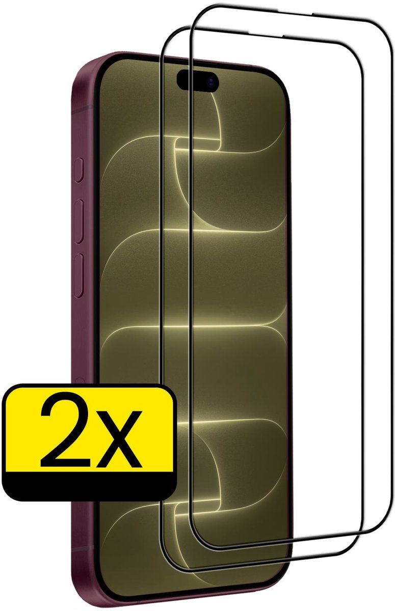 Screenprotector - Geschikt voor Apple iPhone 18 Pro Max - 2 Stuks - Full Cover - Beschermglas - Gehard Glas - Tempered Glass - Screen Protector