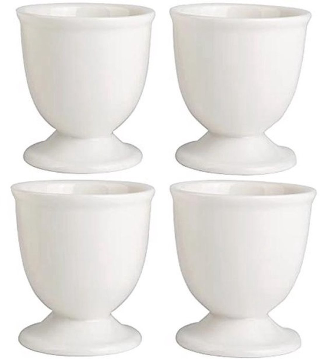 Set van 4 keramische eierbekers voor gekookte eieren
