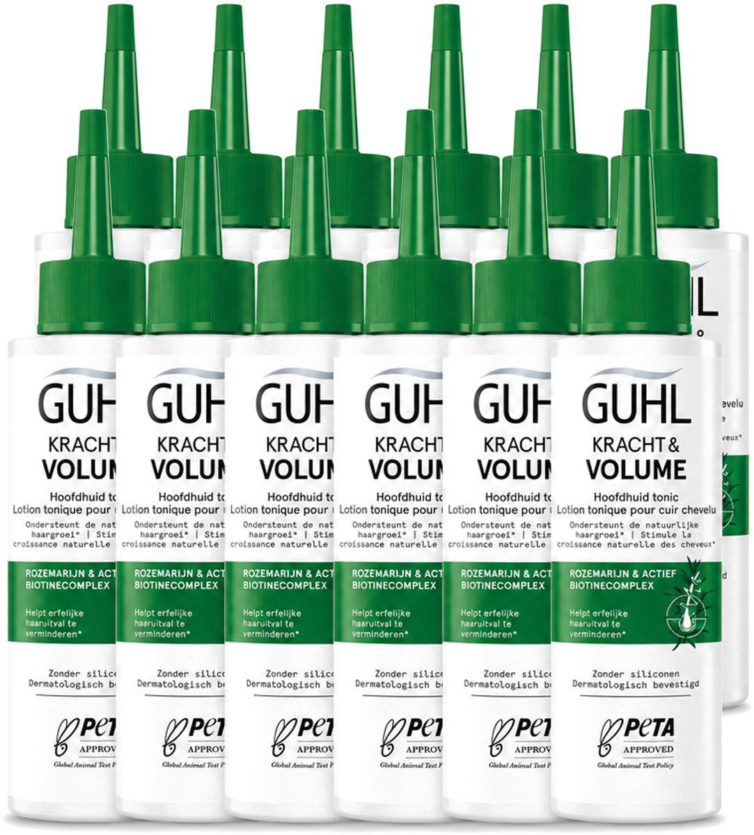 12 x Guhl – Scalp Tonic – Kracht & Volume – 125 ml - Voordeelverpakking - 12 stuks