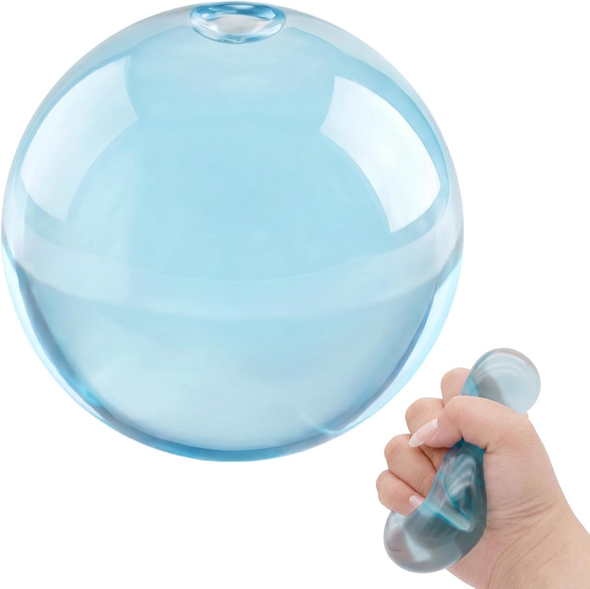 Coconut Oil Antistressbal, Transparante Stressballen met Kokosolie