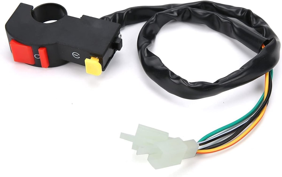 Schakelaar, Motor Start Stop Knop Schakelaar Stuur Ignitio Stuur Schakelaar Aan Uit Starter Fit voor Pit Quad Crossmotor