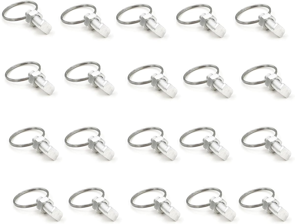 20 sets broeikasschroeven en -ringen, broeikasschroeven en moeren om plantenclips voor klimplanten