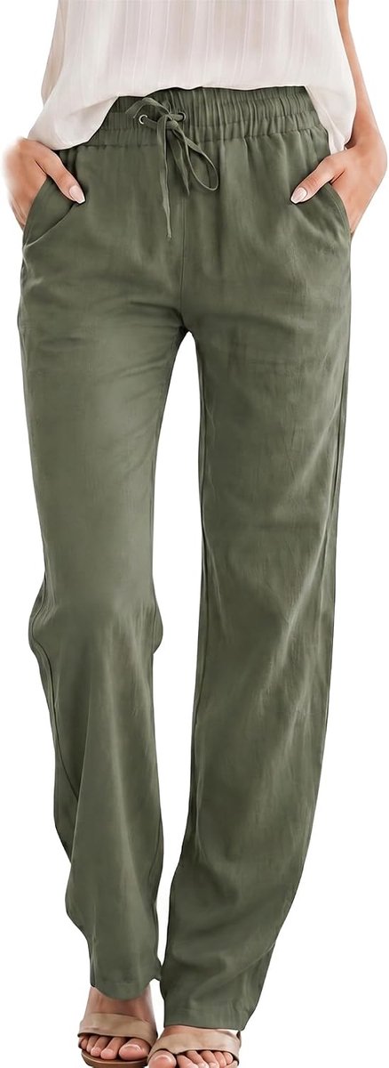 Broek dames lichte zomerbroek vakantie mousseline broek dames