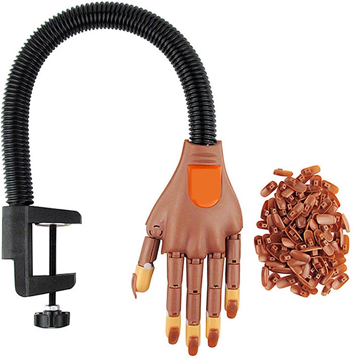 Nagelpunten 300 Stks voor Training en Oefenhand - DIY Nail Art Salon Tool met ABS -materiaal, Herbruikbare en Veilige Fixatie voor Het Leren van Manicure