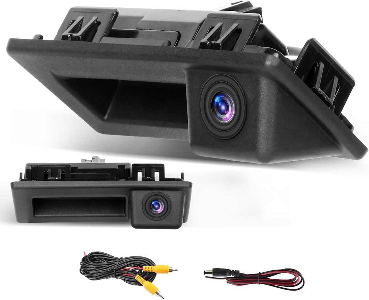 Groothoek 170° achteruitrijcamera voor VW Audi Skoda, achteruitrijcamera voor autoradio met nachtzicht Waterdicht IP67