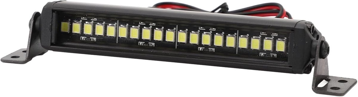 Heldere LED Lichtstrip voor 1/10 RC Crawler Auto - Aluminium Behuizing, Enkele Rij, 20 LEDs, Perfect voor Verlichting en Decoratie