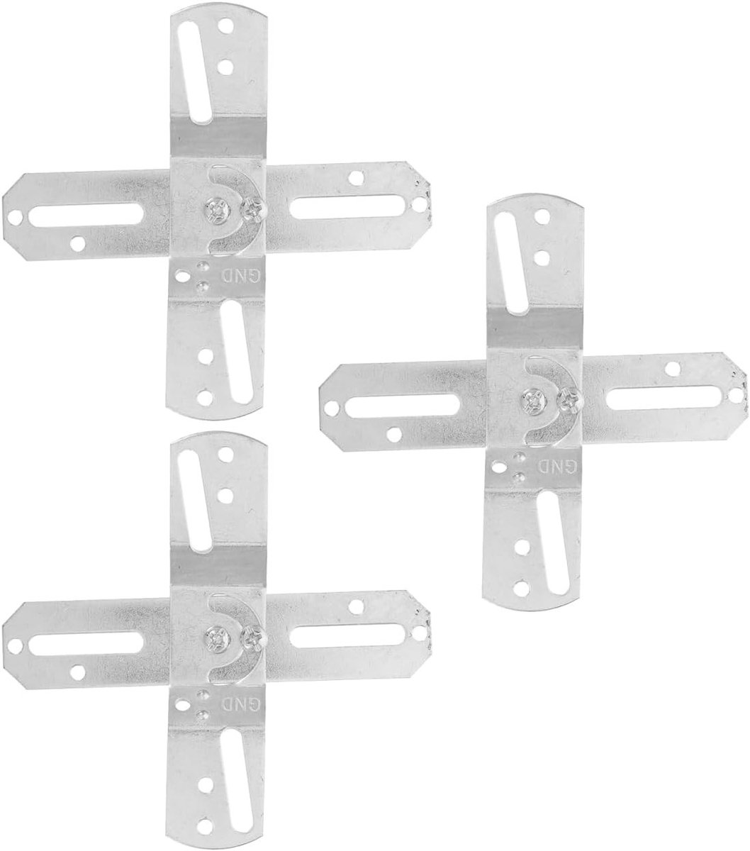 3-delige Universele Metalen Plafondlamp Bevestigingsset voor Kroonluchters, Plafondventilatoren en Hanglampen met Schroeven voor Veilige Montage