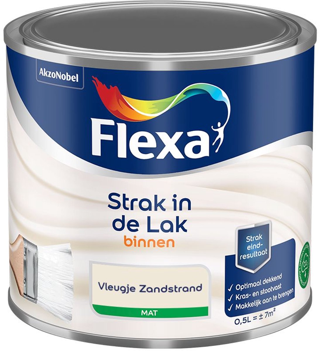 Flexa - Strak In De Lak Binnenlak Mat - Vleugje Zandstrand - Mengverf - 500 Ml