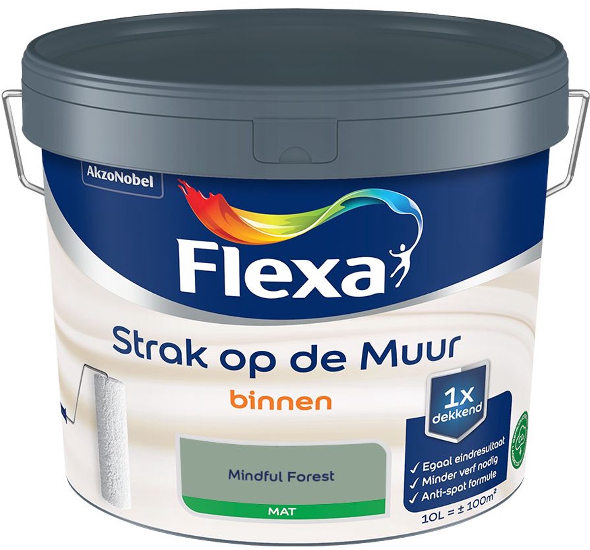 Flexa - Strak Op De Muur Binnen Mat - Mindful Forest - 10 L - Kleur Van Het Jaar 2027