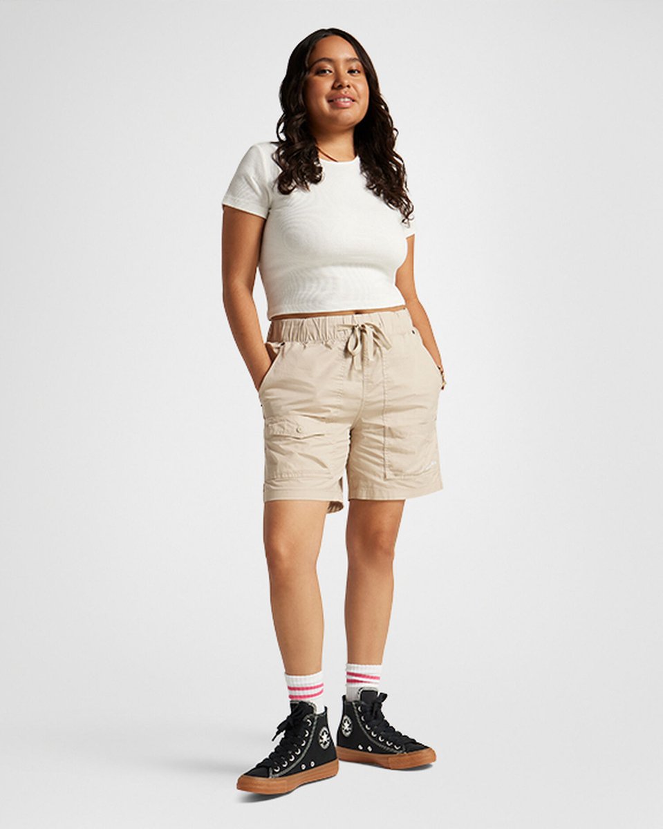 Converse Chuck Taylor All Star High Suede – /Gum Honey/Gingersnap Chuck Taylor All Star Lifestyle Dames Sneakers voor Vrouwen Zwart