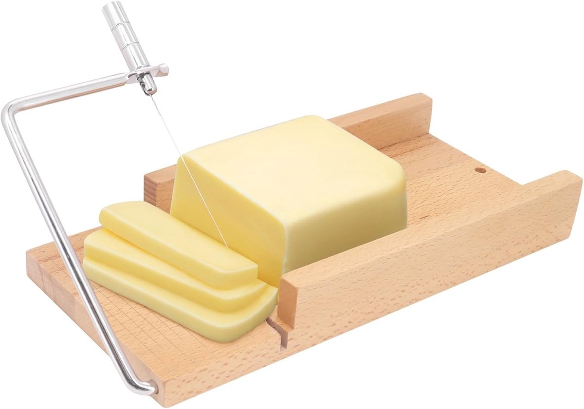Kaasdraden voor het snijden van blokkaas, kaas snijder met draad, kaasmes voor perfecte plakken