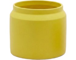 EDG - Bloempot - Keramiek - geel - D25 x H21,5 cm - Opening 16,5 cm