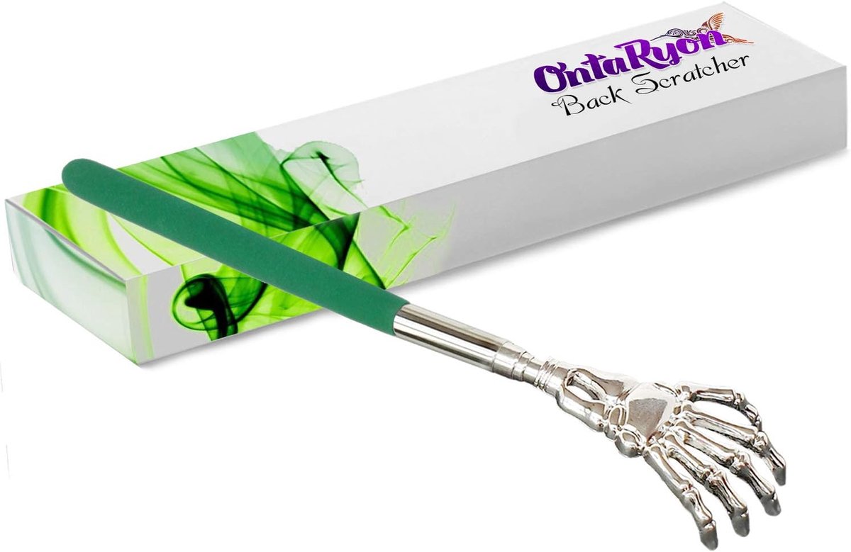 Telescopische rugkrabber - groen - origineel cadeau voor mannen en vrouwen - verlicht jeuk en spanning - ShopVlot