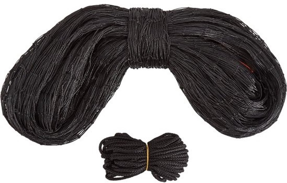 Beschermingsnet voor katten, zwart, M 4 x 3 m