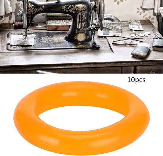 10 stks Naaimachine Spoelopwinder Spoelring Rubberen Ring Wrijving Wiel Vervanging Accessoires(Outer diameter 3.7cm) — afbeelding 3