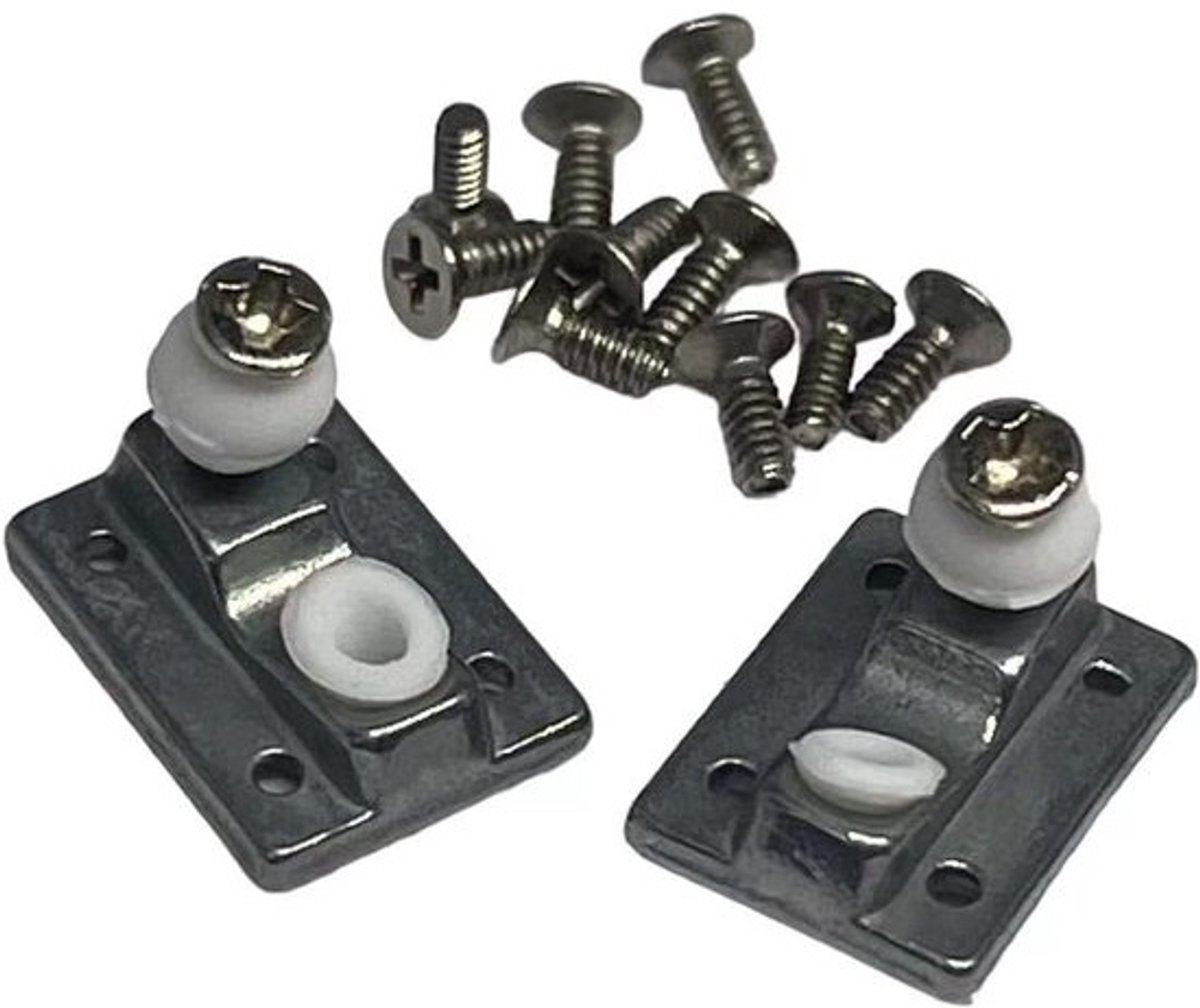 Universele Silver Baseplate v2 voor Pro Fingerboard Trucks - Inclusief Hardware