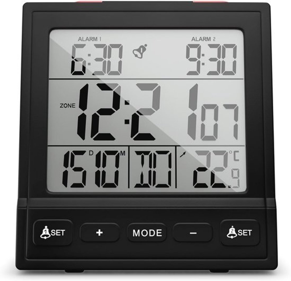 Digitale Wekkerradio met Temperatuurweergave en Alarmfuncties