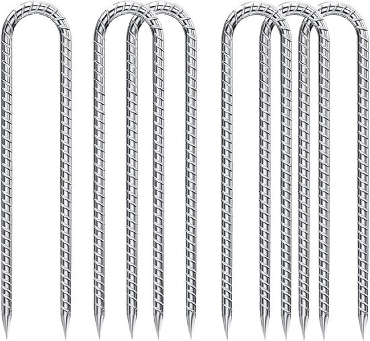 U-vormige Grondankers voor Stabiele Bevestiging - 30 cm - Sterke Anti-Roest Haringen