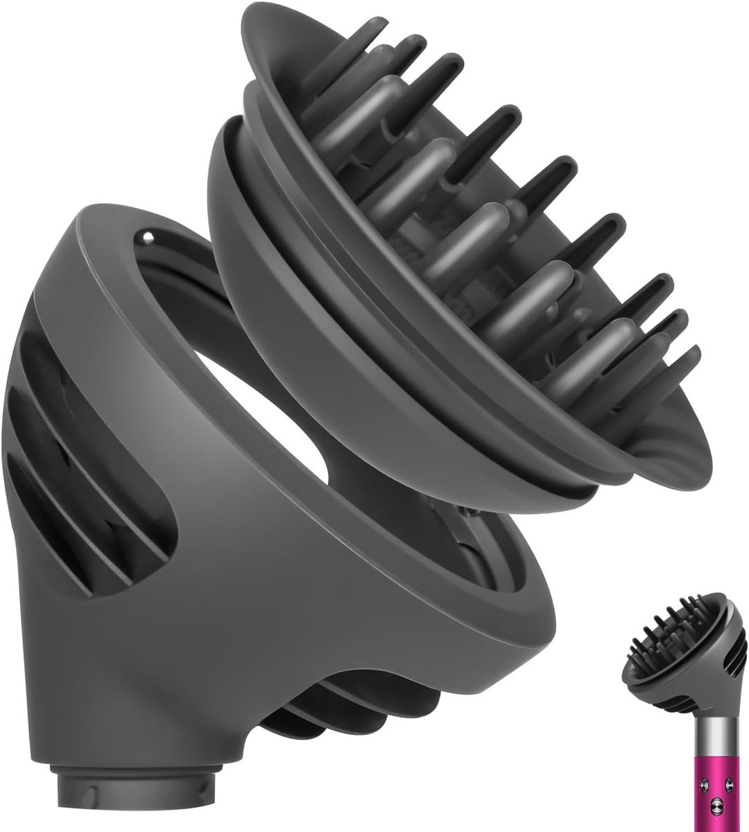 Wave+Curl Diffuser geschikt voor Dyson Airwrap HS01/HS05/HS08 Accessoire – Stylingmondstuk geschikt voor Dyson Airwrap Diffuser – Krul- en volume-opzetstuk
