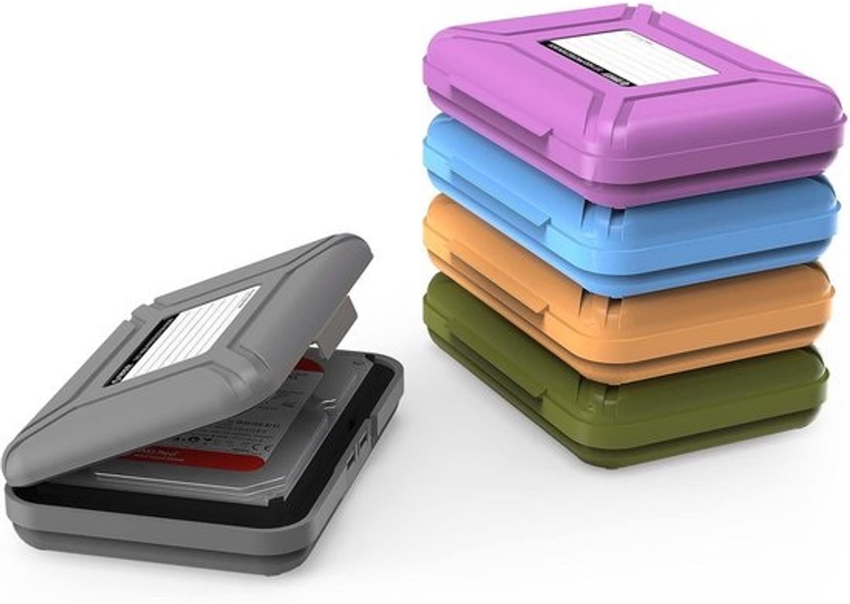 Set van 5 Beschermhoezen voor 3.5 inch HDD/SSD - Schokbestendig en Antistatisch