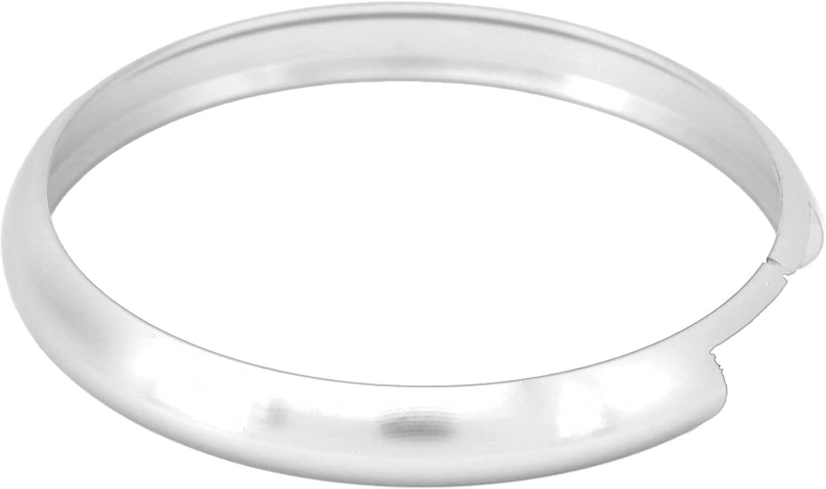 Sleutel Zijpaneel, Aluminium Afstandsbediening Sleutelhanger Ring Trim Compatibel met MINI R55 R56 R57 R58 R59 R60 (Zilver)