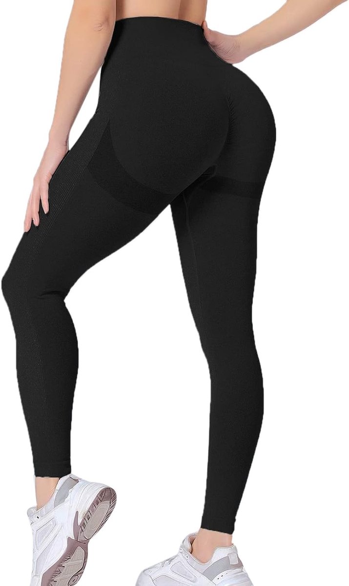 Leggings voor dames, hoge taille, sportlegging, booty, scrunch, lang, naadloos, yoga, gymbroek, push-up