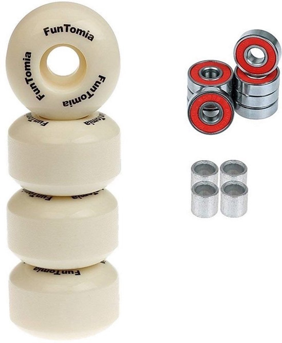 Set van 4 Skateboard Wielen 53mm x 34mm - 100A Hardheid met ABEC-9 Lagers