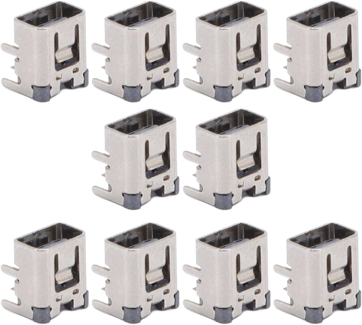 10 Stuks Metalen Voedingssocket Oplaadconnector voor NDSi, DSI XL en 2DS - Duurzame Plug voor Professionele Technici en Reparaties