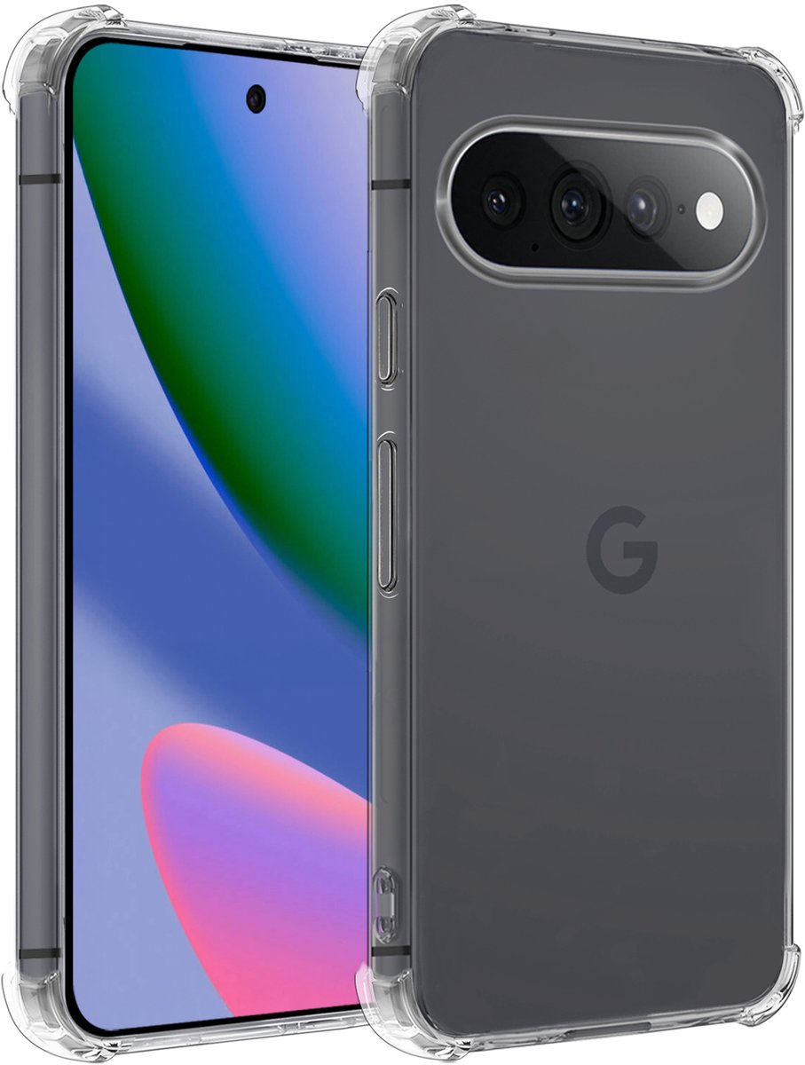 Hoesje - Geschikt voor Google Pixel 11 Pro XL - Sterk & Shockproof - Siliconen Shock Case - Hoes Cover - Telefoonhoes - Transparant