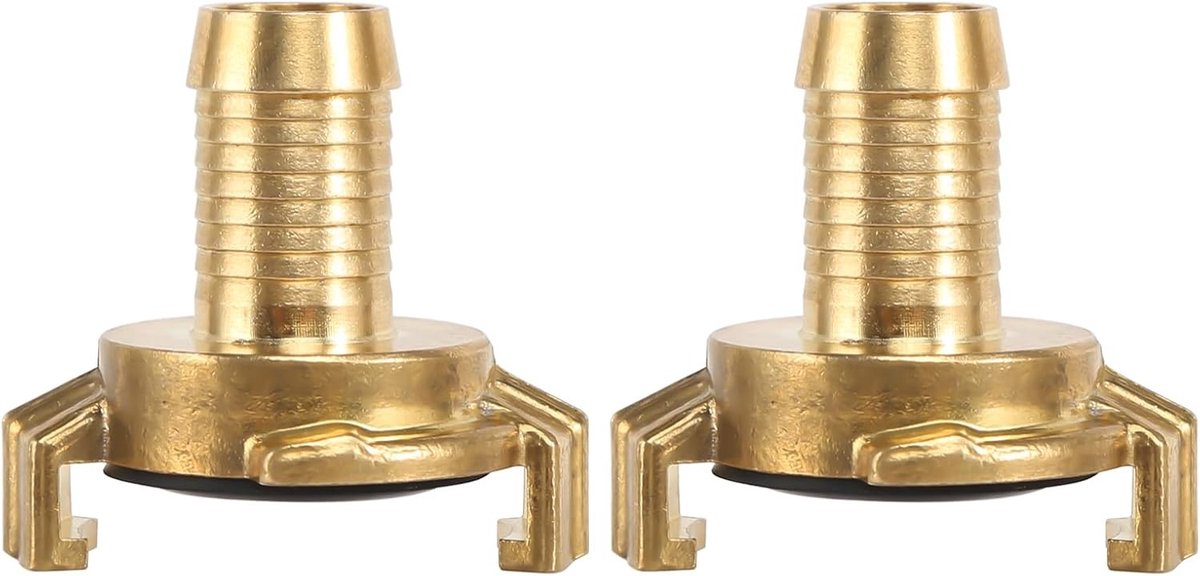 Koppeling 3/4 inch, 2 stuks Messing Koppelingen voor Tuinslang, Snelle Aansluiting en Verbindingsstuk voor Tuinaccessoires