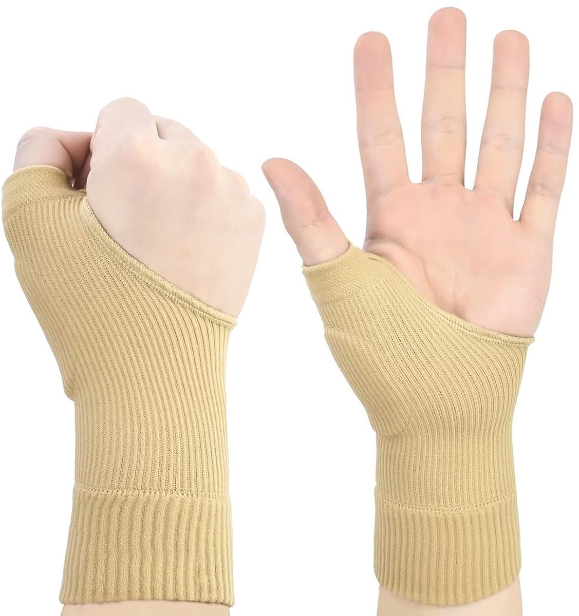 1 paar duimpolsbandages, compressiehandschoenen voor artritis, duimpols, rizartrose duim met gelpads, ademende duimsteunhandschoenen