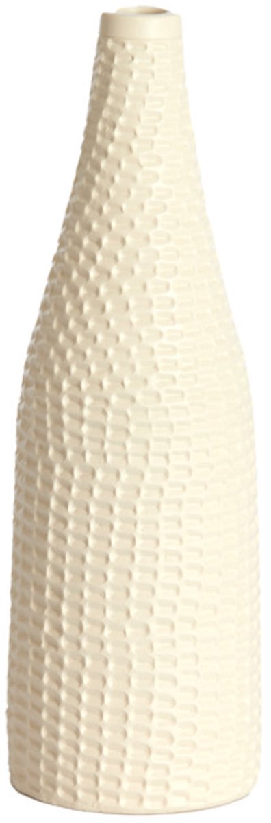 Light & Living Vaas YASSO - Wit - 9.5x9.5x30 cm