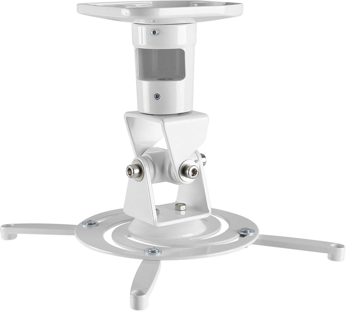 Projector mount plafondbeugel - universeel tot 14KG - wit - 360 graden draaibaar - eenvoudig te installeren - ShopVlot