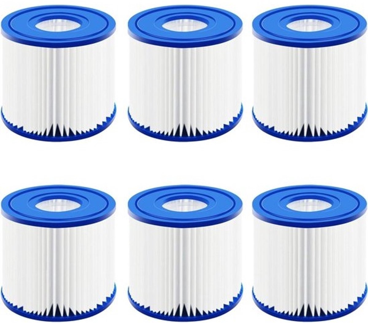 6 stuks zomer pool filterpatronen cartridges papier - type D & VII - filter cartridge voor B-Way Miami Vegas Monaco Lay-Z-Spa - zwembadreiniging - vervangende filterpatronen