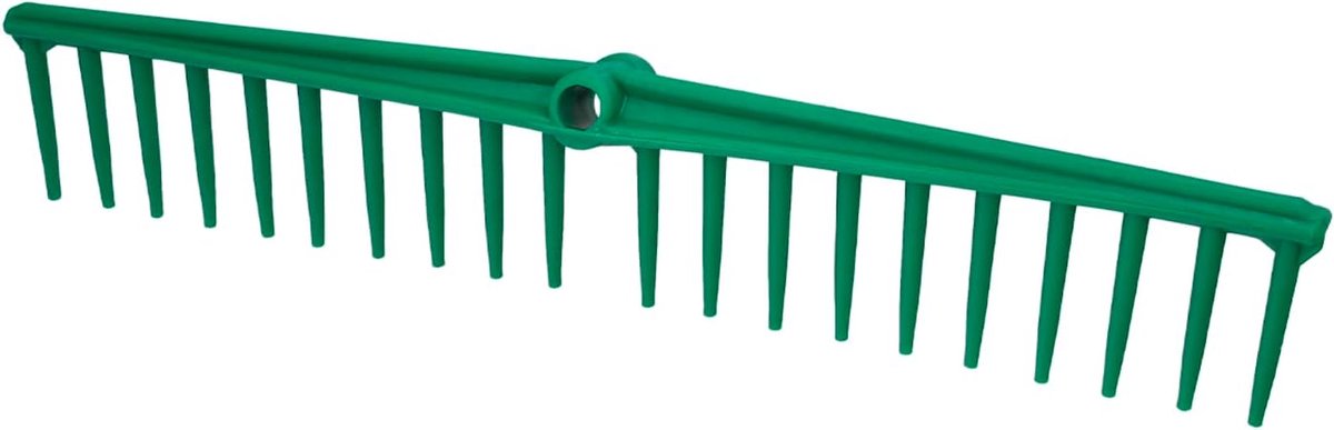 Tuinhark van polypropyleen, 20 tanden, 63 cm, olijfhark, bladbezem, bladbezem,