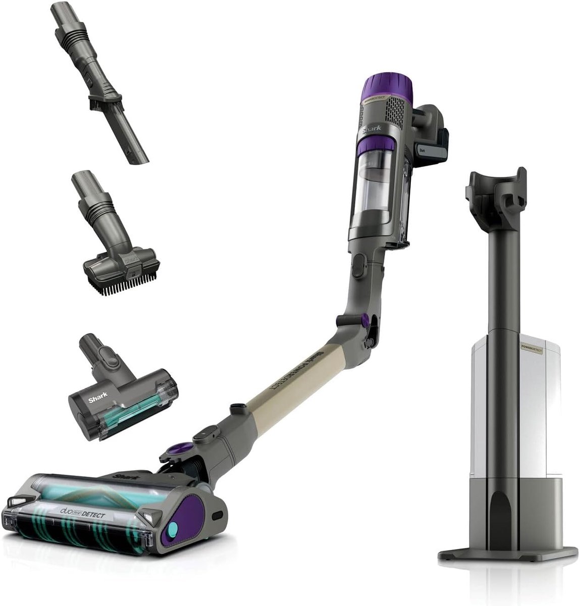PowerDetect Clean & Empty Cordless Vacuum Cleaner, DuoClean Detect, Reverse Clean, 2L Auto-Empty Base, Anti-Hair Wrap Plus, 70 Min Runtime, Lightweight, Pet & Multi-Surface Tools, Grey IP3251EUT