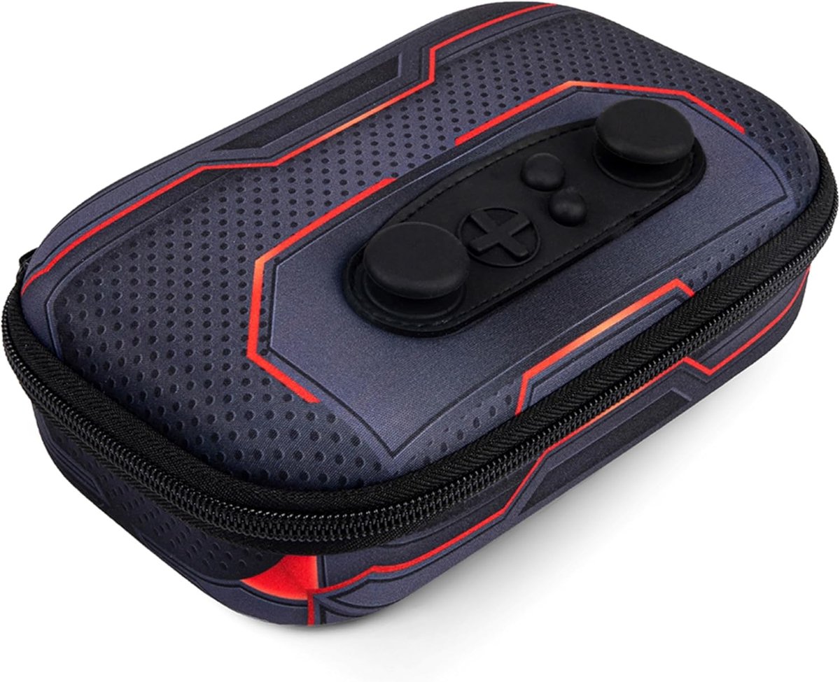 Gamer Pennenetui voor Jongens, Siliconen Joystick Pennenzak, Zwart | Potloodetui met siliconen joystick, stevige behuizing, veilige ritssluiting, past tot 60 pennen