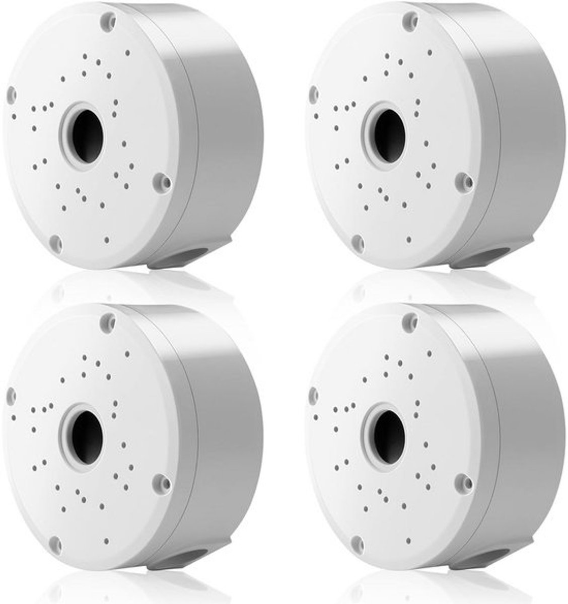 Camera Aansluitdozen - Montagedoos Beveiliging - Kabelbeheer Buiten - Waterdicht Design - 4 Stuks - Wit