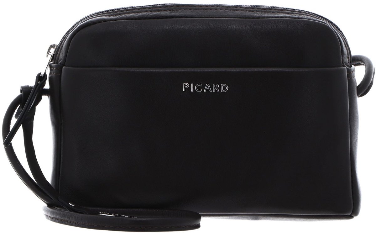 PICARD Leren schoudertas handtas Really Hand Bag Cafe donkerbruin