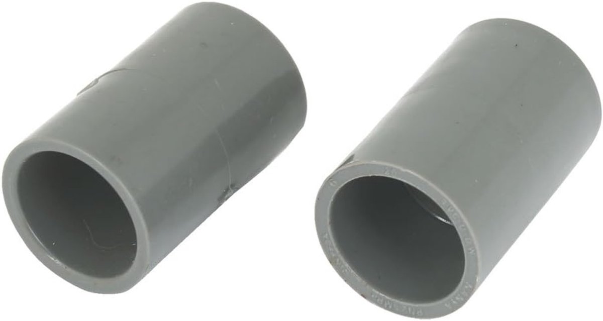 2.01 grijs 20 cm 2 mm binnen-Ø PVC rechte buis drainage stekker