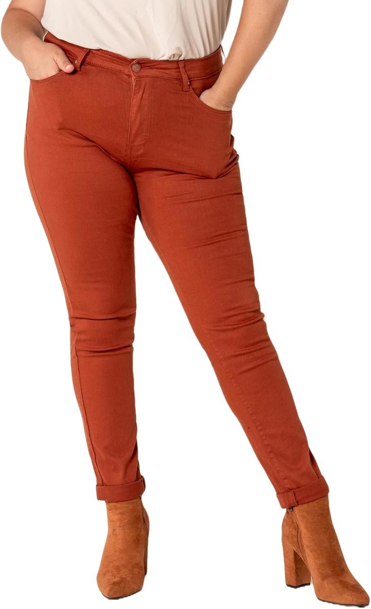 Jeansbroek grote maten stretch jeans plus size jeans used look denim broek